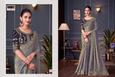 The Fashion Hub Presents Glass Feel Double Tone Silk Sarees